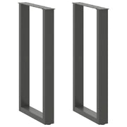 Bartafelpoten 2 st U-vormig 50x90 cm staal antraciet