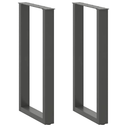 Bartafelpoten 2 st U-vormig 50x(90-91) cm staal antraciet