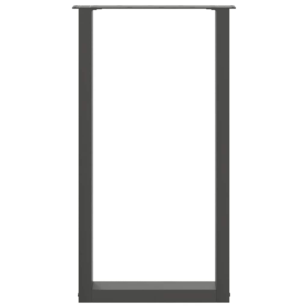 Bartafelpoten 2 st U-vormig 50x(90-91) cm staal antraciet