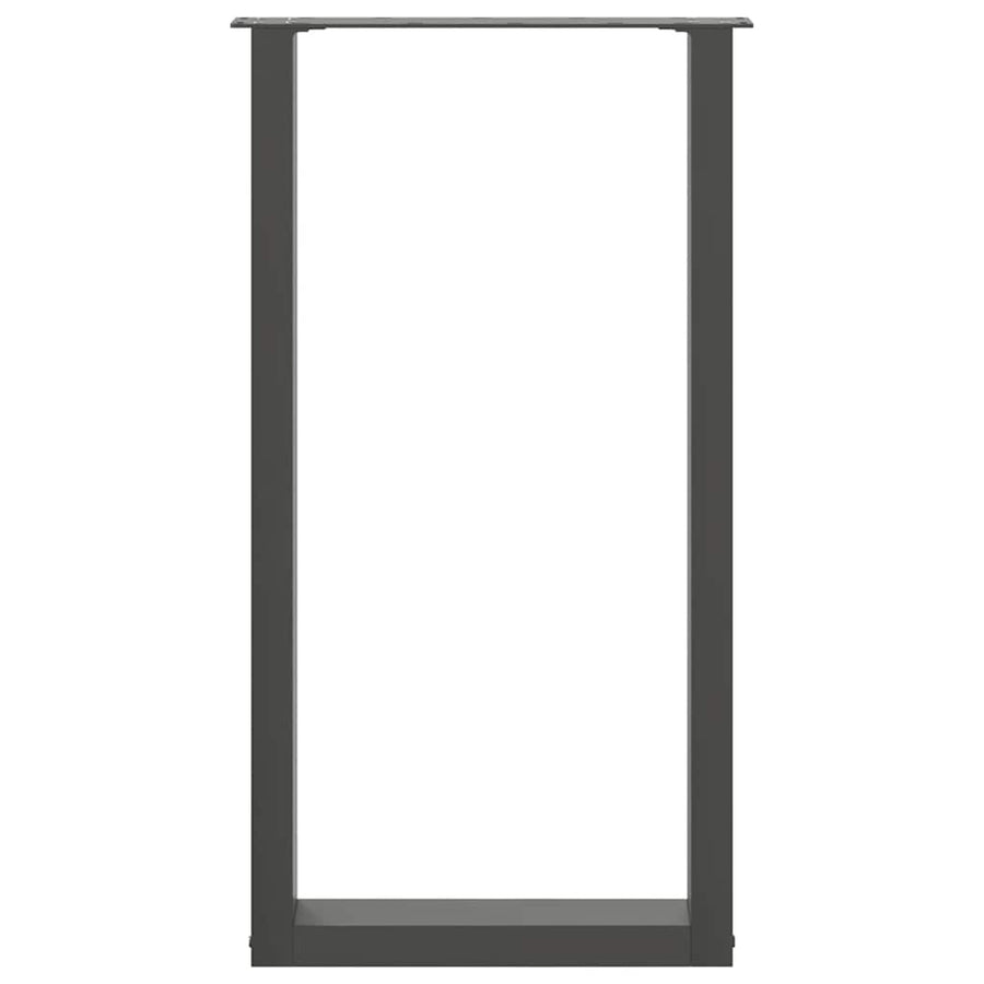 Bartafelpoten 2 st U-vormig 50x(90-91) cm staal antraciet