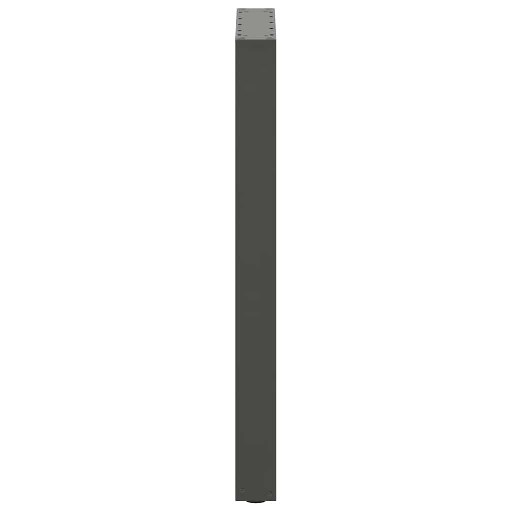 Bartafelpoten 2 st U-vormig 50x(90-91) cm staal antraciet