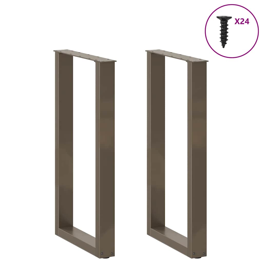 Bartafelpoten 2 st U-vormig 50x(90-91) cm staal naturel