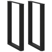 Bartafelpoten 2 st U-vormig 60x90 cm staal zwart