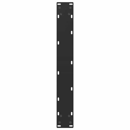 Salontafelpoten 2 st U-vormig 60x(90-91) cm staal zwart