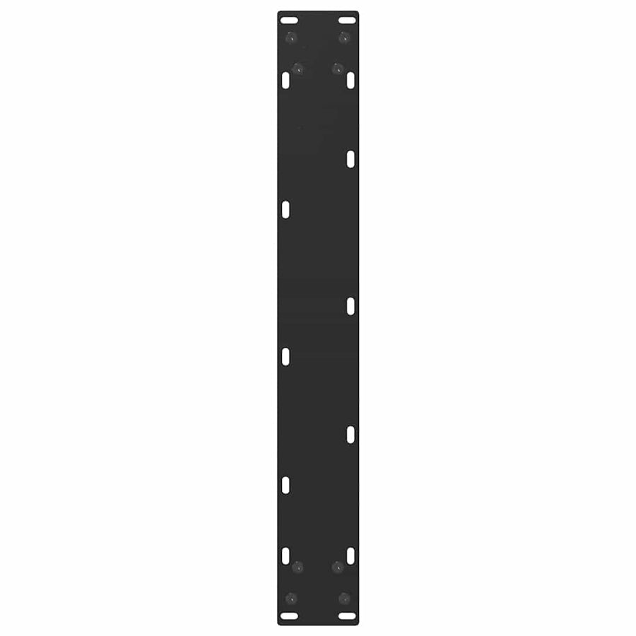 Salontafelpoten 2 st U-vormig 60x(90-91) cm staal zwart