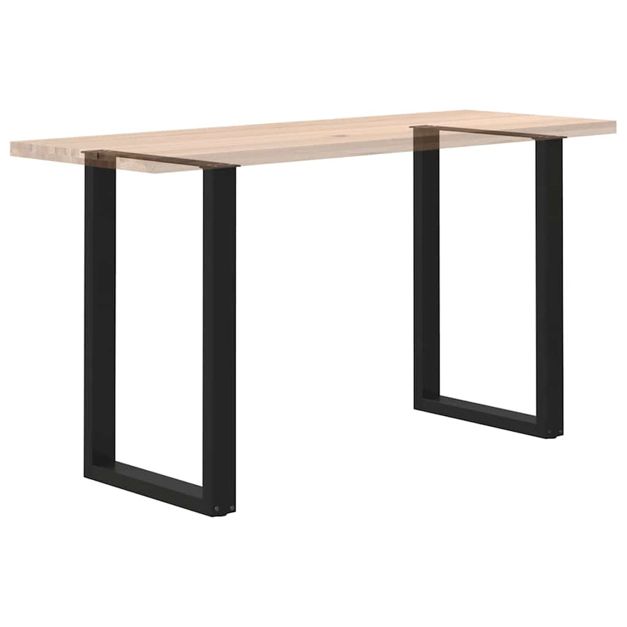 Salontafelpoten 2 st U-vormig 60x(90-91) cm staal zwart