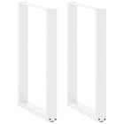 Bar table legs 2 pcs U-shaped 60x(90-91)cm steel white