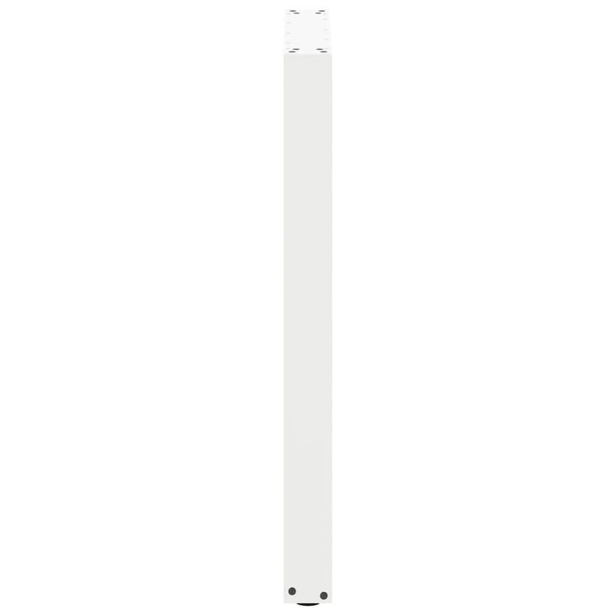 Salontafelpoten 2 st U-vormig 60x(90-91)cm staal wit