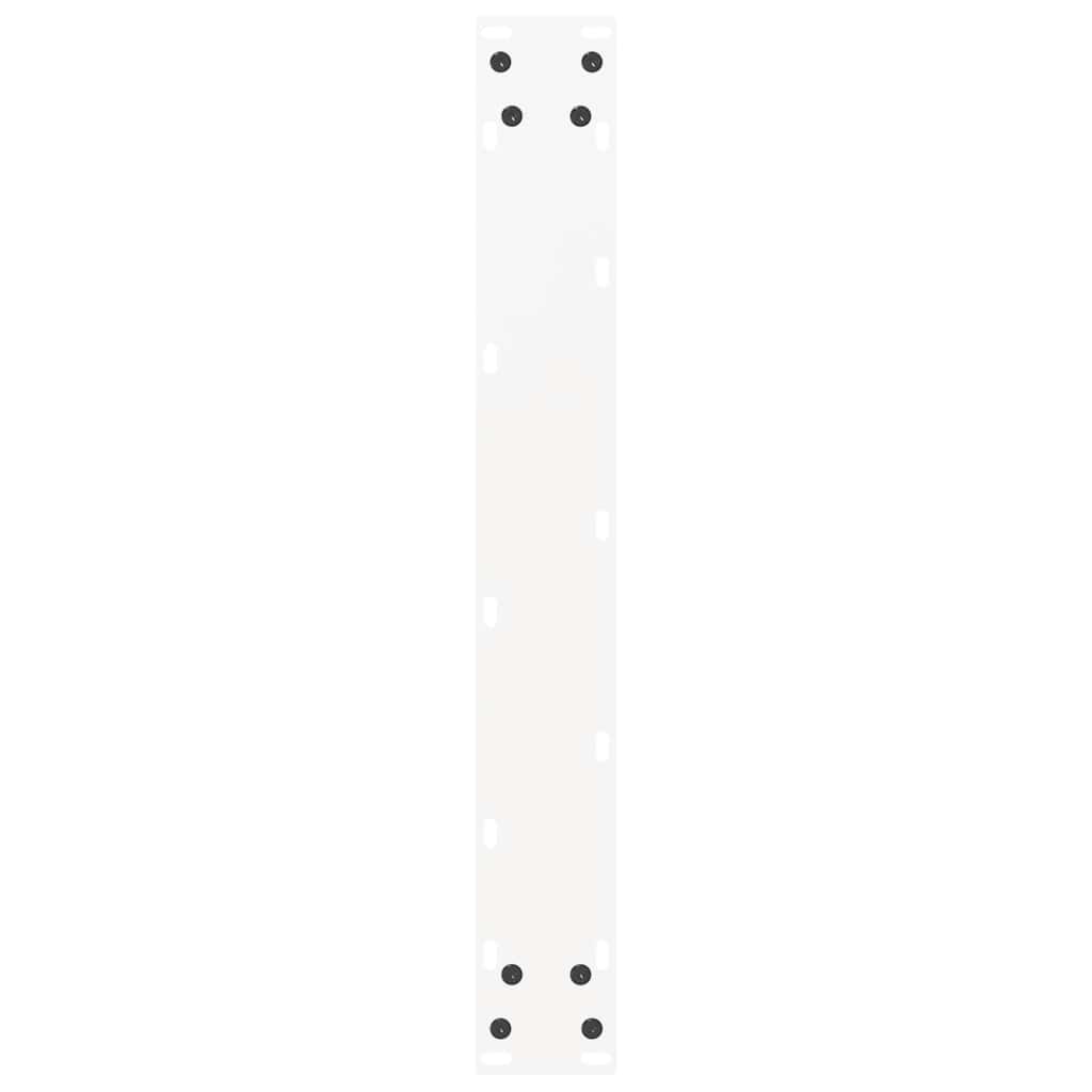 Salontafelpoten 2 st U-vormig 60x(90-91)cm staal wit