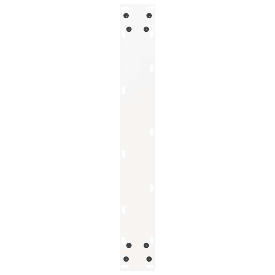 Salontafelpoten 2 st U-vormig 60x(90-91)cm staal wit