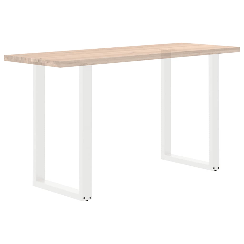 Salontafelpoten 2 st U-vormig 60x(90-91)cm staal wit