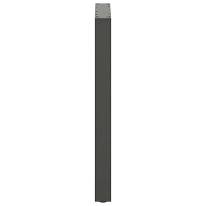 Salontafelpoten 2 st U-vormig 60x(90-91)cm staal antraciet