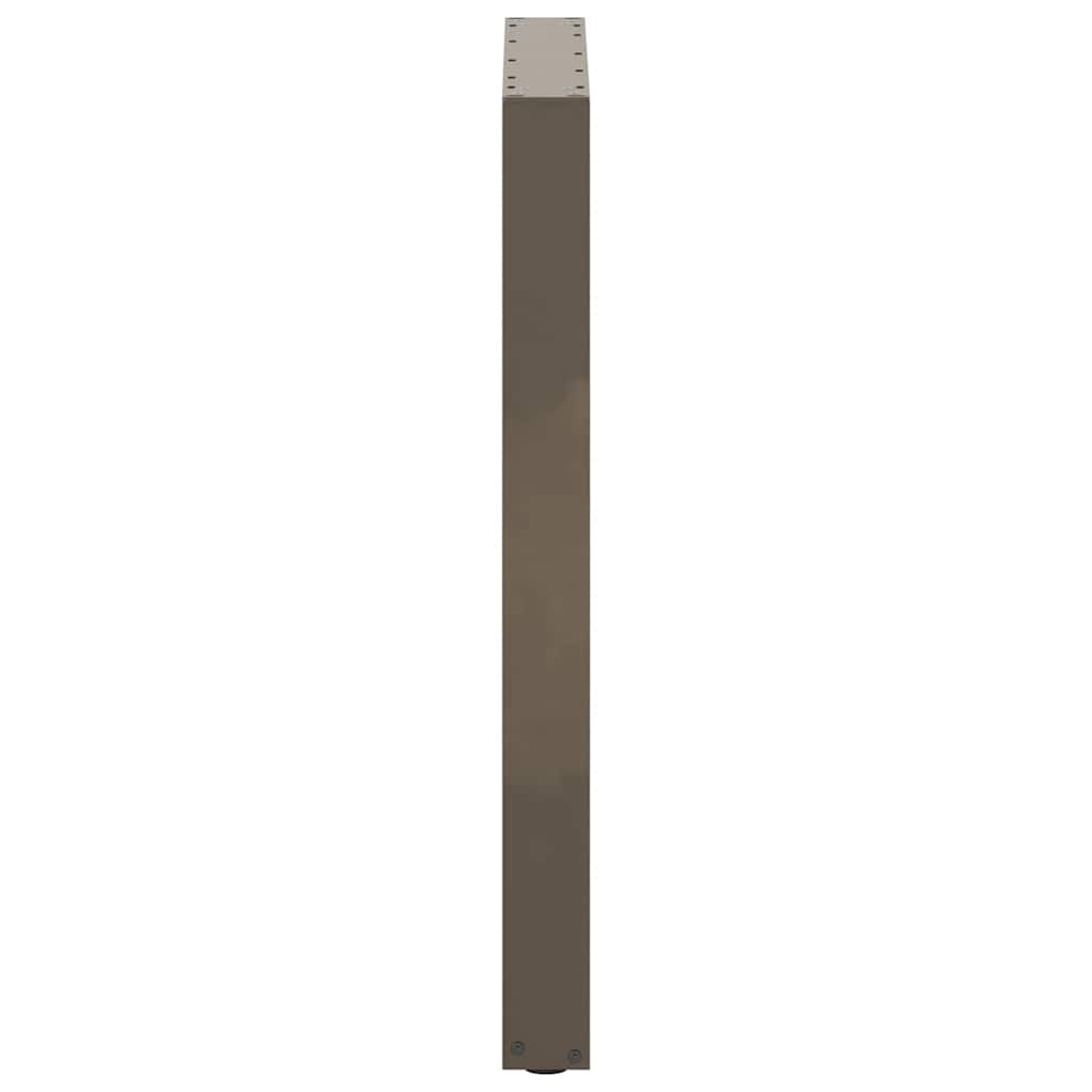 Salontafelpoten U-Vormig Staal Naturel 2 60 x (90-91) cm