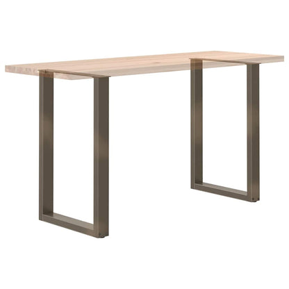 Salontafelpoten U-Vormig Staal Naturel 2 60 x (90-91) cm
