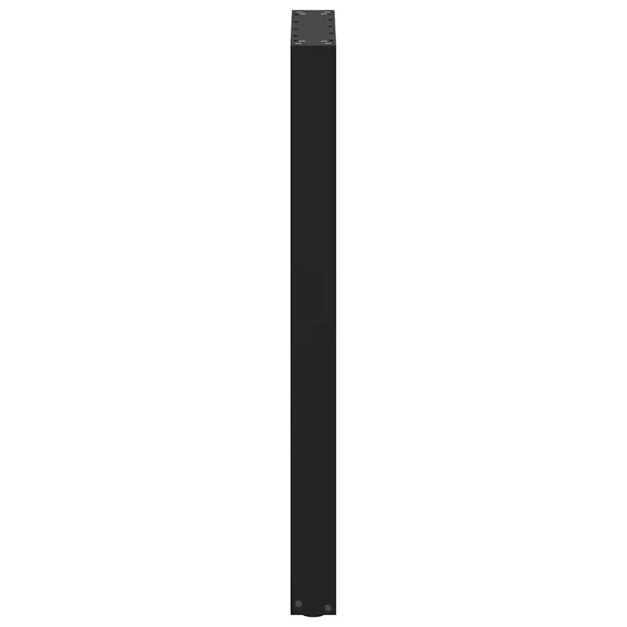 Salontafelpoten 2 st U-vormig 40x(100-101) cm staal zwart