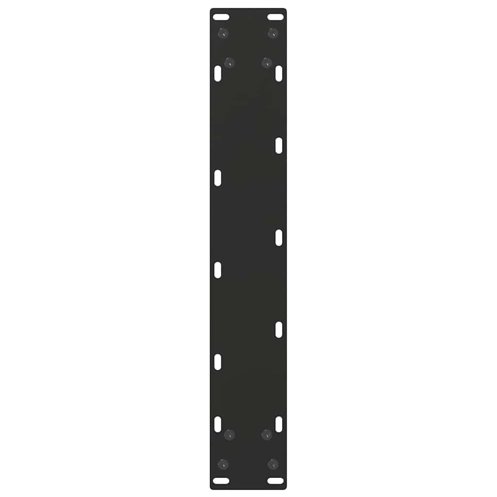 Salontafelpoten 2 st U-vormig 40x(100-101) cm staal zwart