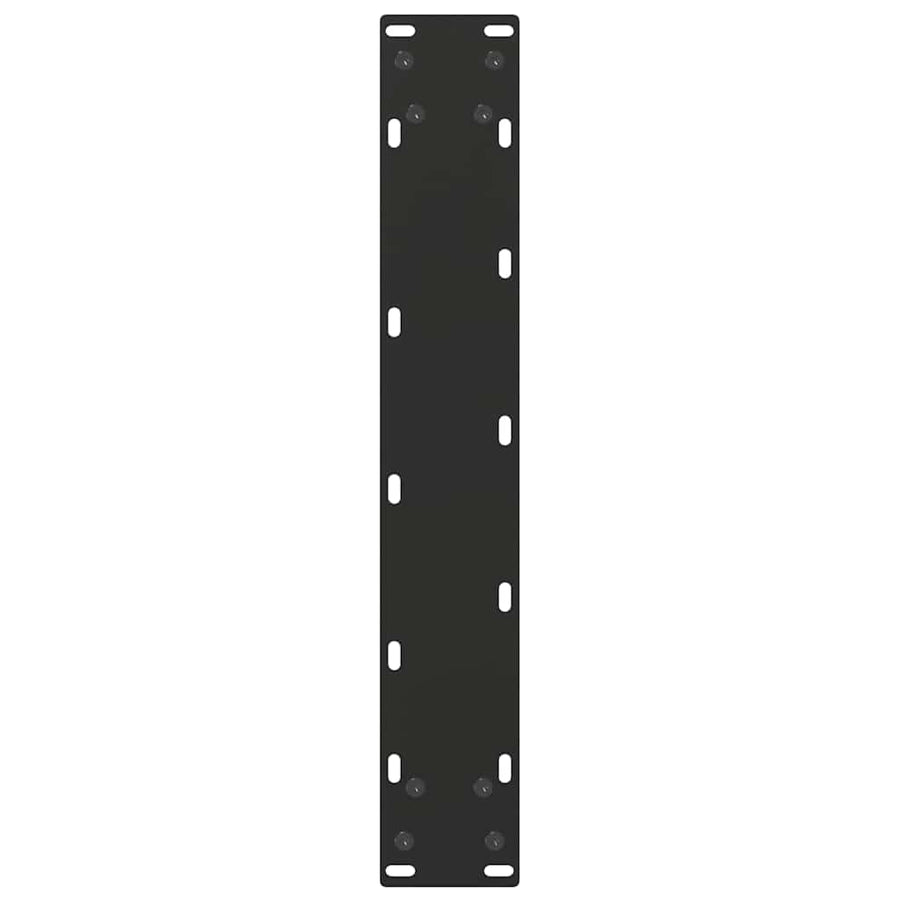 Salontafelpoten 2 st U-vormig 40x(100-101) cm staal zwart