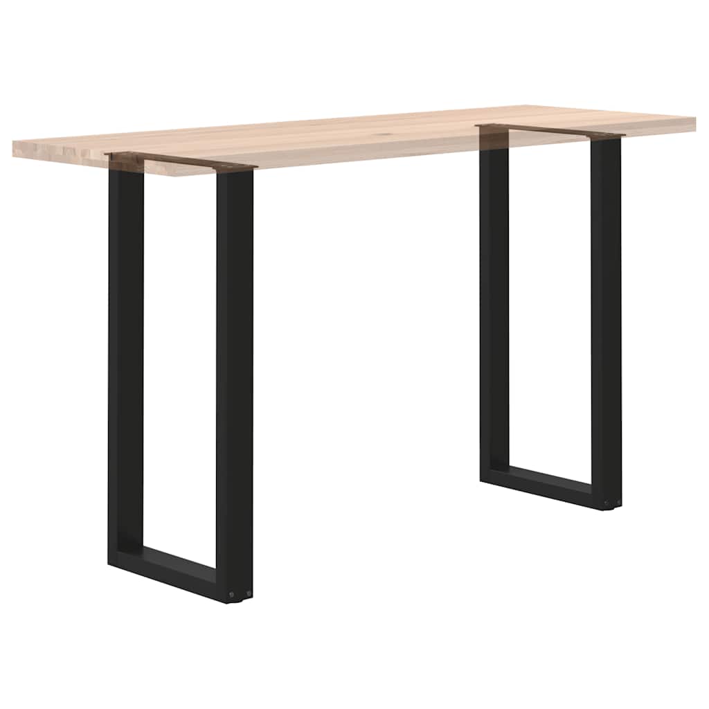 Salontafelpoten 2 st U-vormig 40x(100-101) cm staal zwart