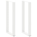 Bartafelpoten 2 st U-vormig 40x(100-101) cm staal wit
