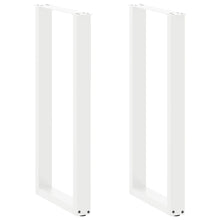 Salontafelpoten 2 st U-vormig 40x(100-101) cm staal wit
