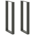 Bartafelpoten 2 st U-vormig 40x(100-101) cm staal antraciet