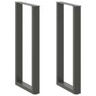 Bar table legs 2 pcs U-shaped 40x(100-101) cm steel anthracite