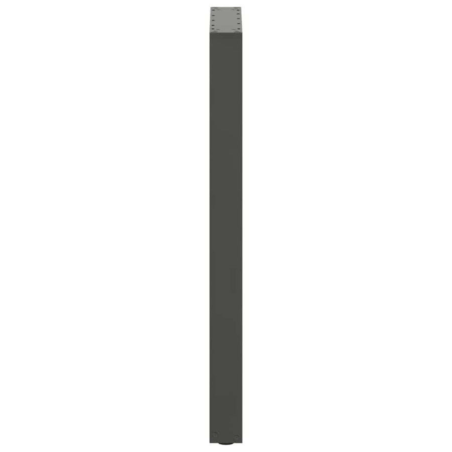 Salontafelpoten 2 st U-vormig 40x(100-101) cm staal antraciet