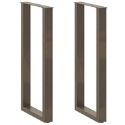 Bartafelpoten 2 st U-vorm 40x100 cm staal naturel