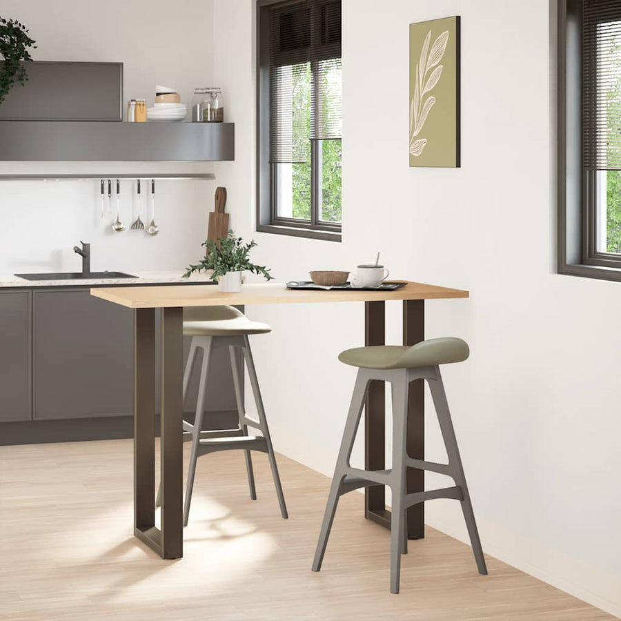 Bartafelpoten 2 st U-vormig 40x(100-101) cm staal naturel