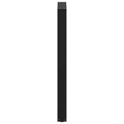 Salontafelpoten 2 st U-vormig 50x(100-101) cm staal zwart