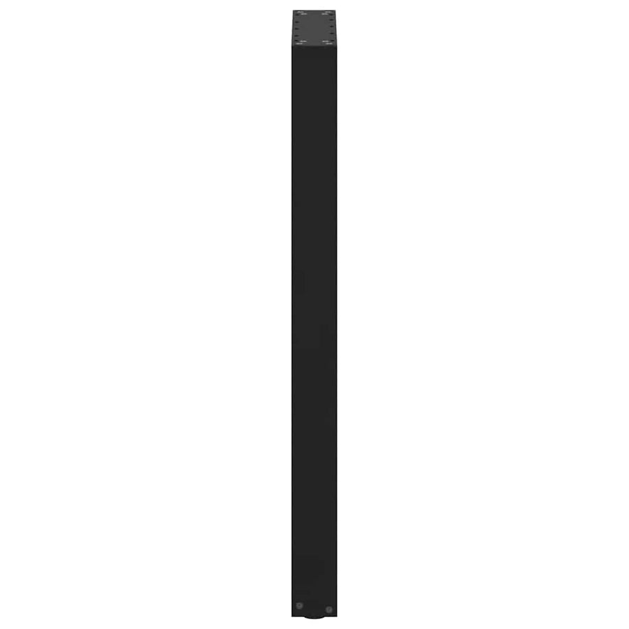 Salontafelpoten 2 st U-vormig 50x(100-101) cm staal zwart