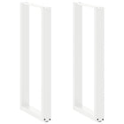 Bartafelpoten 2 st U-vormig 50x100 cm staal wit