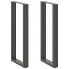 Bar table legs 2 pcs U-shaped 50x(100-101) cm steel anthracite