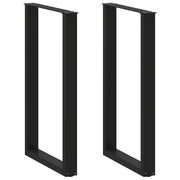 Bartafelpoten 2 st U-vormig 60x100 cm staal zwart