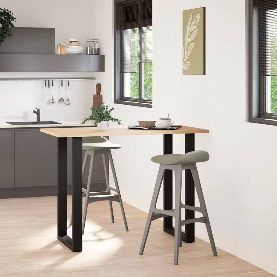 Bartafelpoten 2 st U-vormig 60x(100-101) cm staal zwart