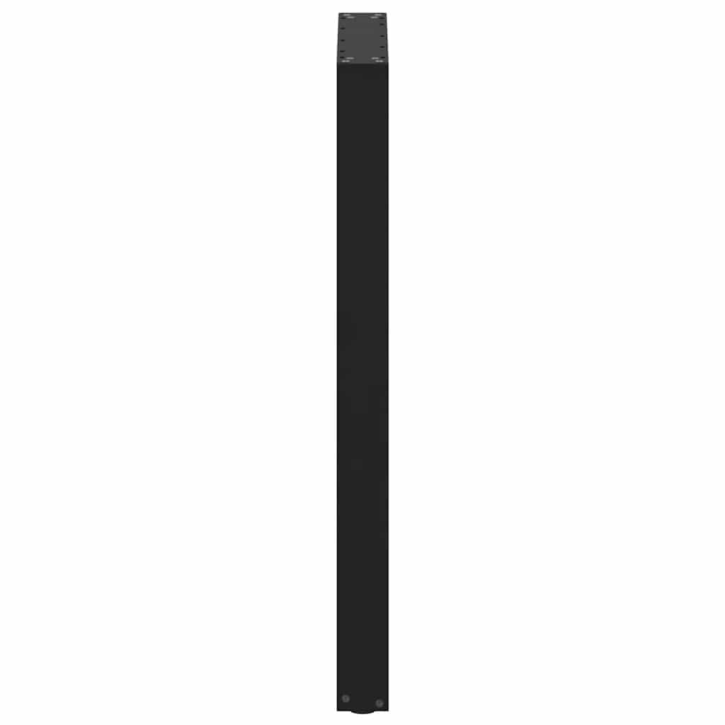 Bartafelpoten 2 st U-vormig 60x(100-101) cm staal zwart
