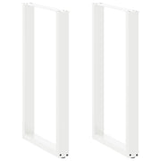 Bartafelpoten 2 st U-vormig 60x100 cm staal wit