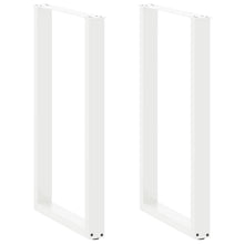 Bartafelpoten 2 st U-vormig 60x(100-101) cm staal wit