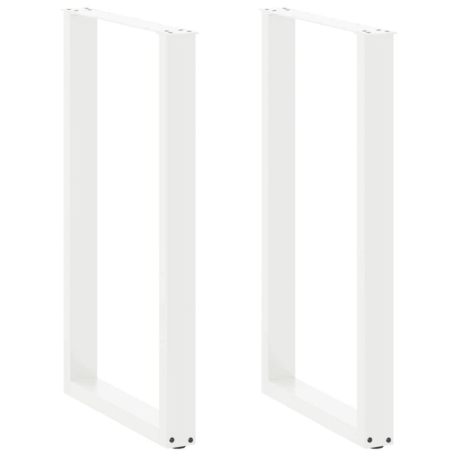Bartafelpoten 2 st U-vormig 60x(100-101) cm staal wit