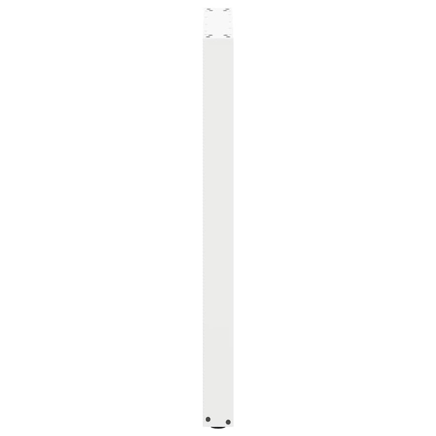Bartafelpoten 2 st U-vormig 60x(100-101) cm staal wit