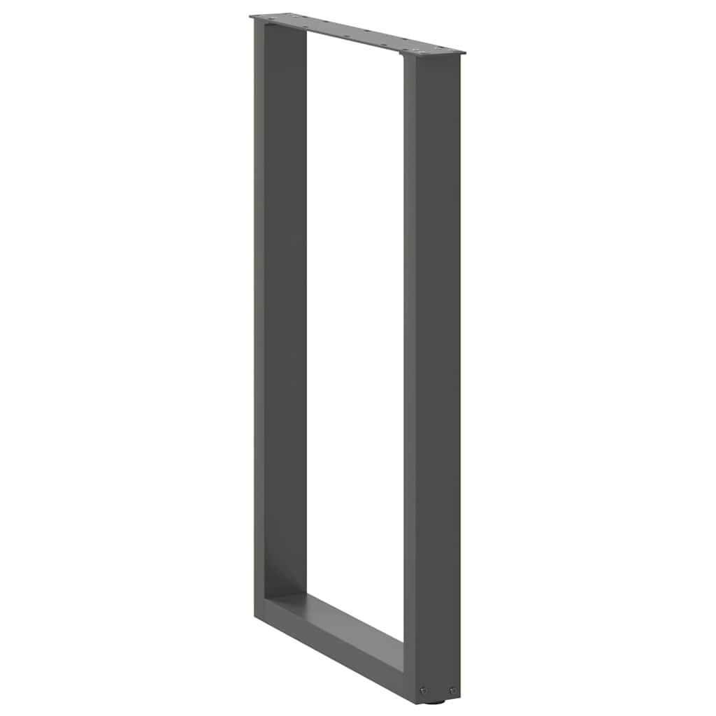 Bartafelpoten 2 st U-vormig 60x(100-101) cm staal antraciet