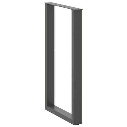 Bartafelpoten 2 st U-vormig 60x(100-101) cm staal antraciet