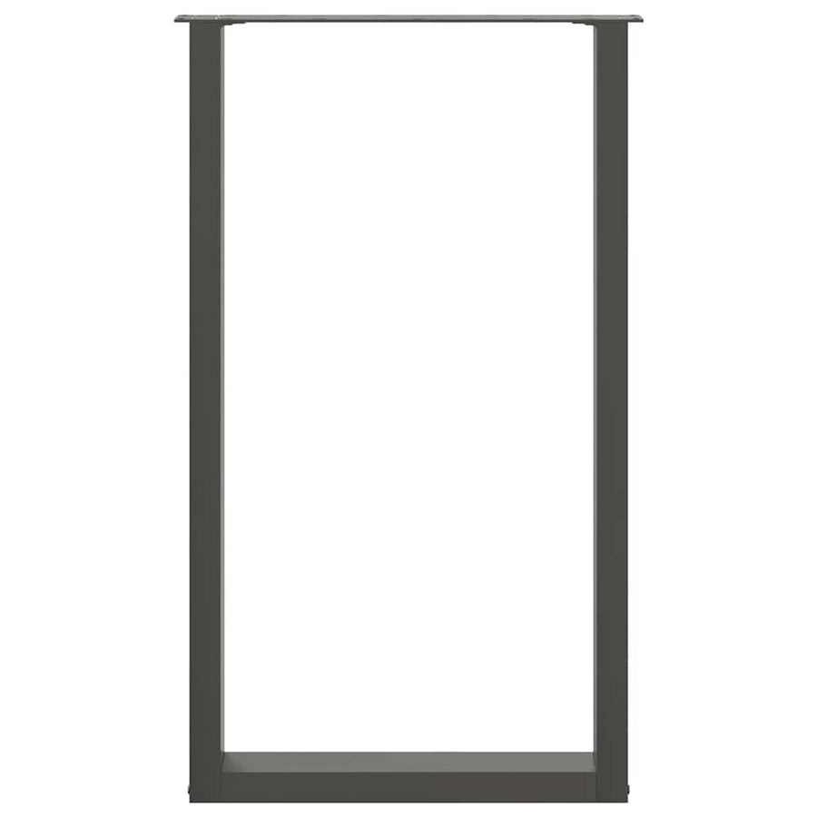 Bartafelpoten 2 st U-vormig 60x(100-101) cm staal antraciet