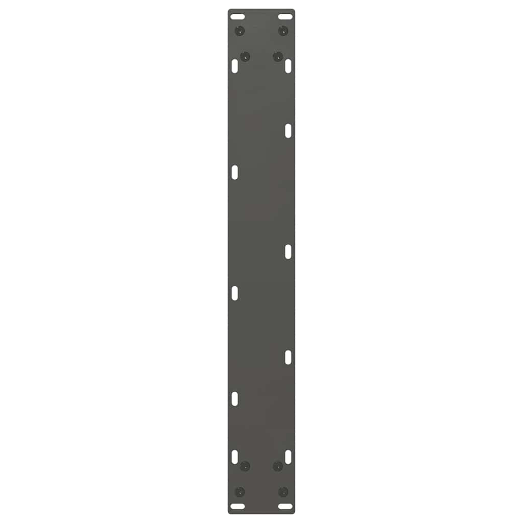 Bartafelpoten 2 st U-vormig 60x(100-101) cm staal antraciet