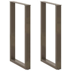 Bartafelpoten 2 st U-vormig 60x100 cm staal naturel
