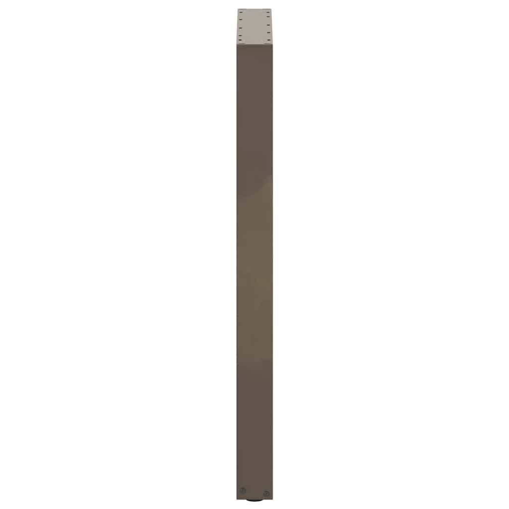 Salontafelpoten U-Vormig Staal Naturel 2 60 x (100-101) cm