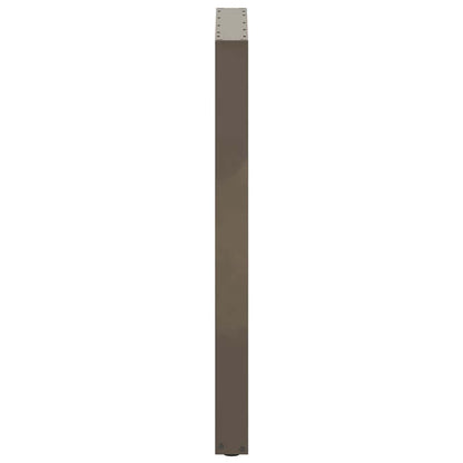 Salontafelpoten U-Vormig Staal Naturel 2 60 x (100-101) cm