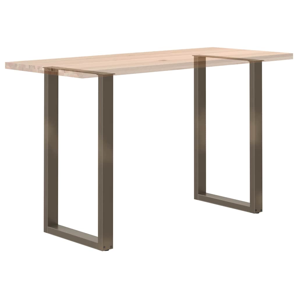 Salontafelpoten U-Vormig Staal Naturel 2 60 x (100-101) cm