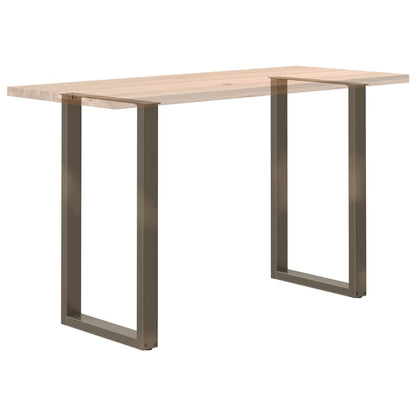 Salontafelpoten U-Vormig Staal Naturel 2 60 x (100-101) cm