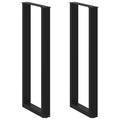 Bartafelpoten 2 st U-vormig 40x(110-111) cm staal zwart